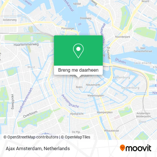 Ajax Amsterdam kaart