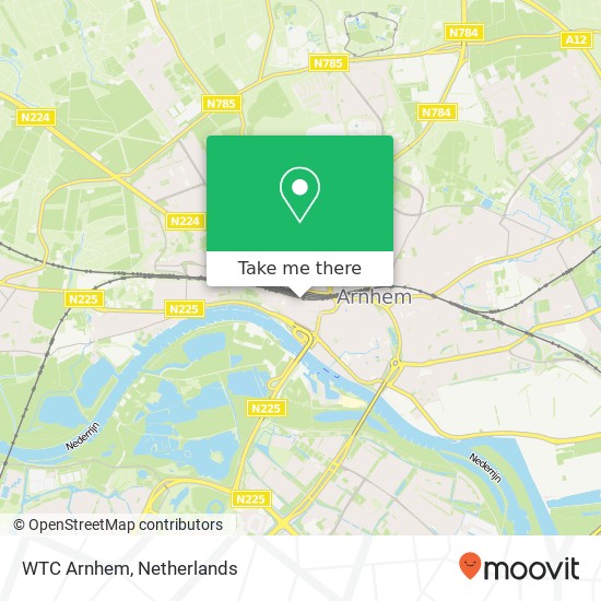 WTC Arnhem kaart