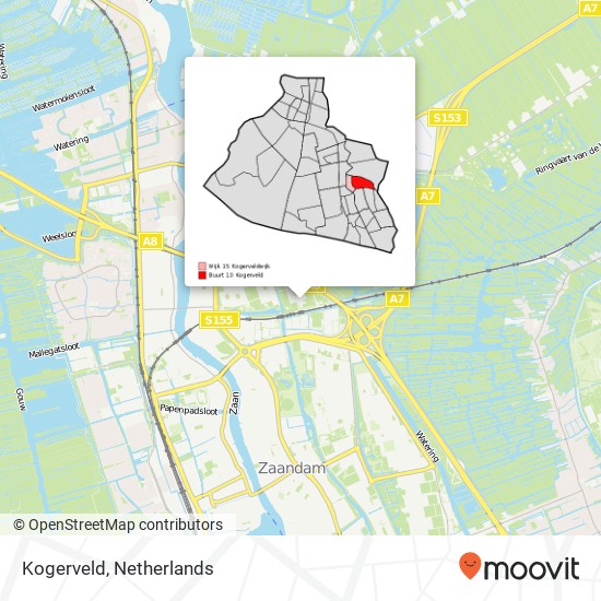 Kogerveld kaart