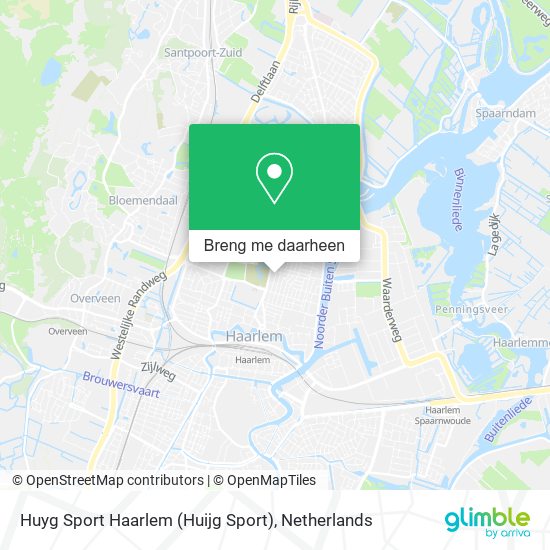 Huyg Sport Haarlem (Huijg Sport) kaart