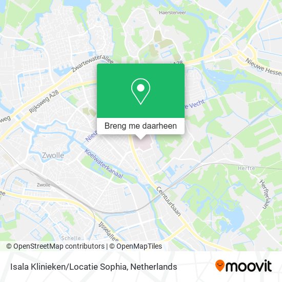 Isala Klinieken/Locatie Sophia kaart