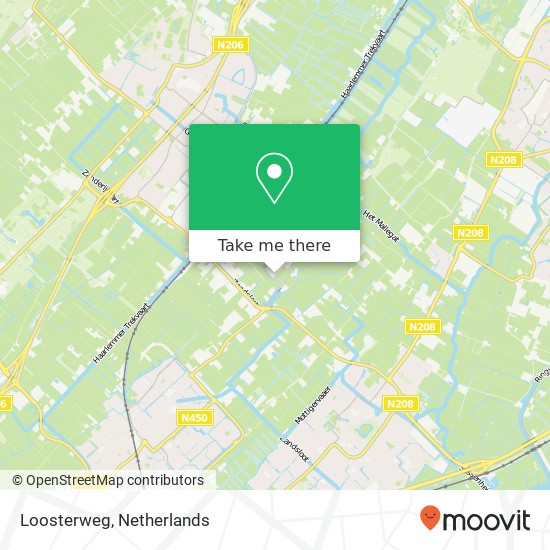 Loosterweg kaart