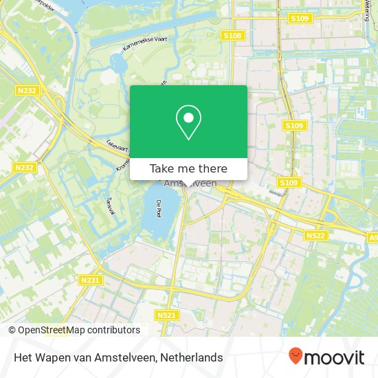 Het Wapen van Amstelveen kaart