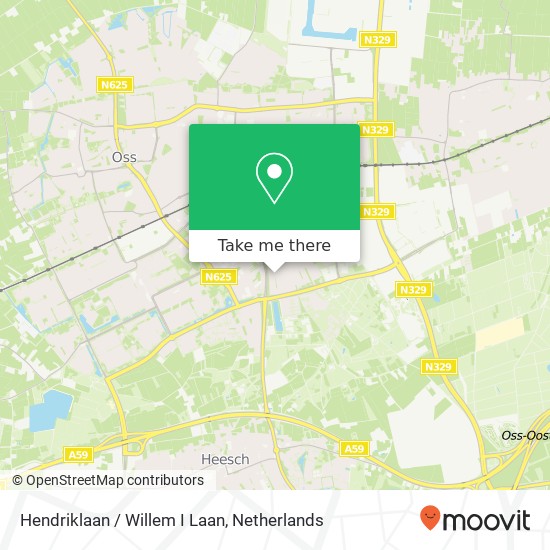 Hendriklaan / Willem I Laan kaart