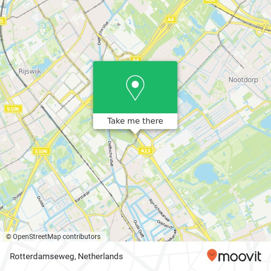 Rotterdamseweg kaart