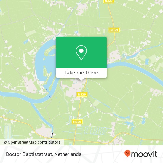 Doctor Baptiststraat kaart