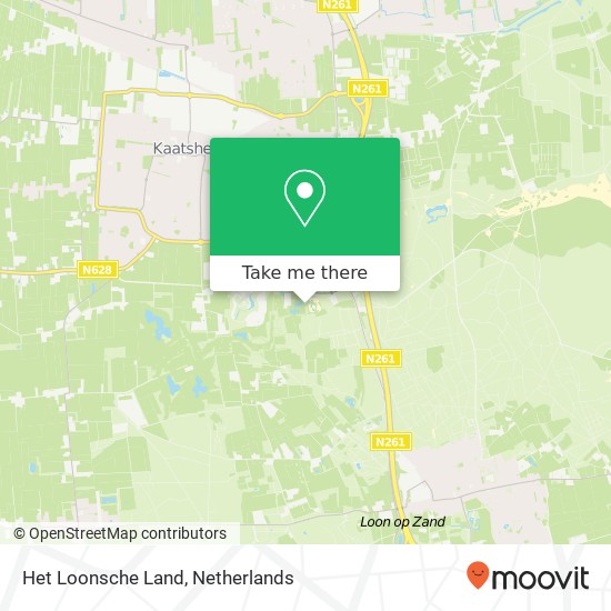 Het Loonsche Land kaart