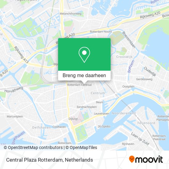 Central Plaza Rotterdam kaart