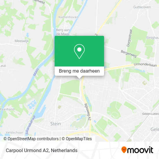 Carpool Urmond A2 kaart