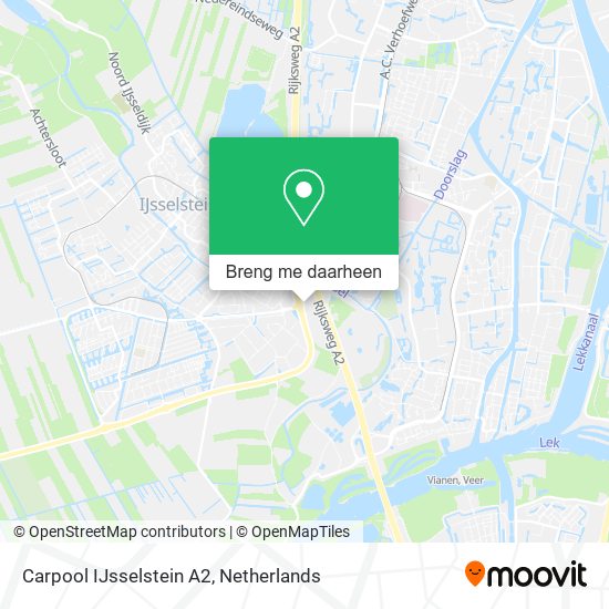 Carpool IJsselstein A2 kaart