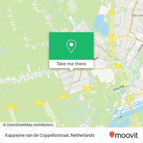 Kappeyne van de Coppellostraat kaart