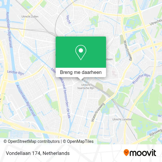 Vondellaan 174 kaart