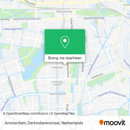 Amsterdam, Derkinderenstraat kaart