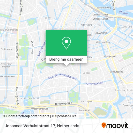 Johannes Verhulststraat 17 kaart