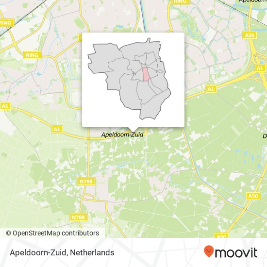 Apeldoorn-Zuid kaart