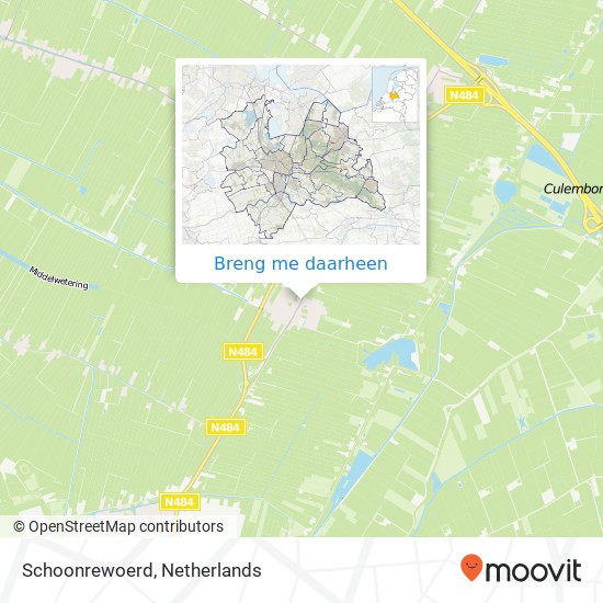 Schoonrewoerd kaart