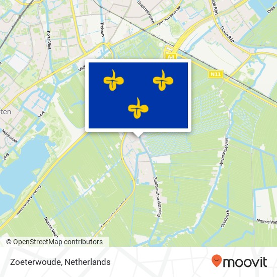 Zoeterwoude kaart