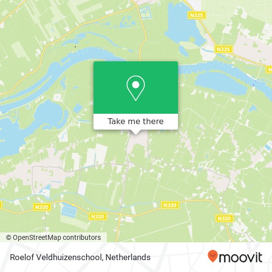 Roelof Veldhuizenschool kaart