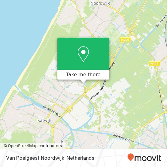 Van Poelgeest Noordwijk kaart