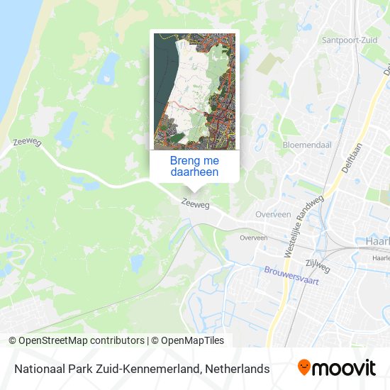 Nationaal Park Zuid-Kennemerland kaart