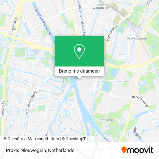 Praxis Nieuwegein kaart