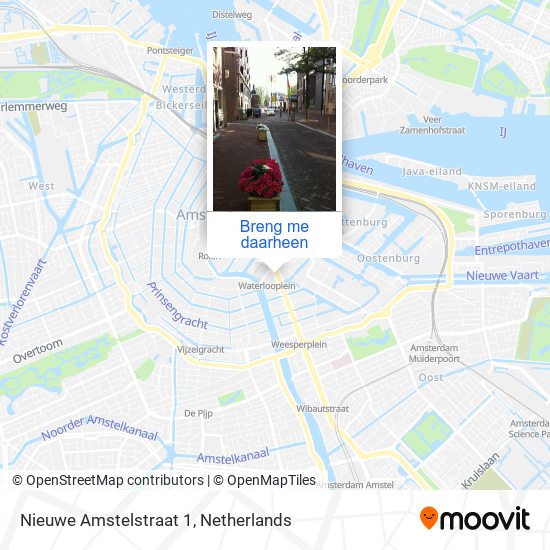 Nieuwe Amstelstraat 1 kaart