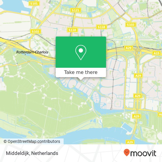 Middeldijk kaart