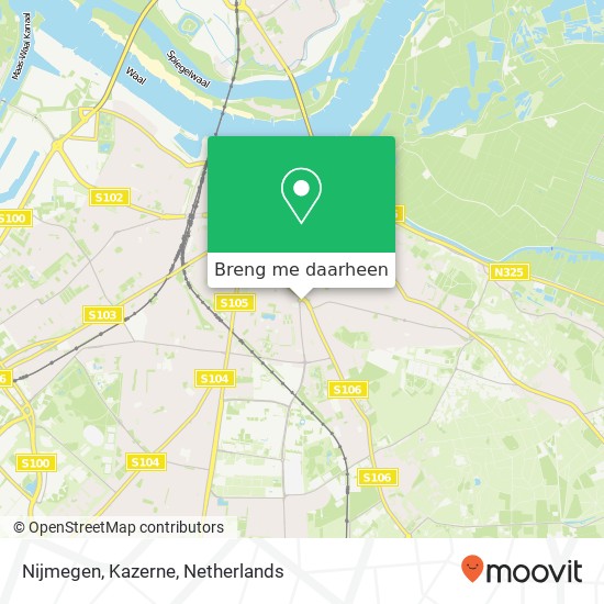 Nijmegen, Kazerne kaart