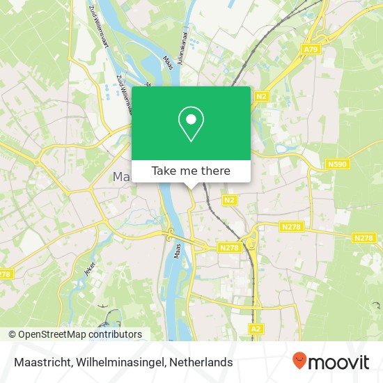 Maastricht, Wilhelminasingel kaart
