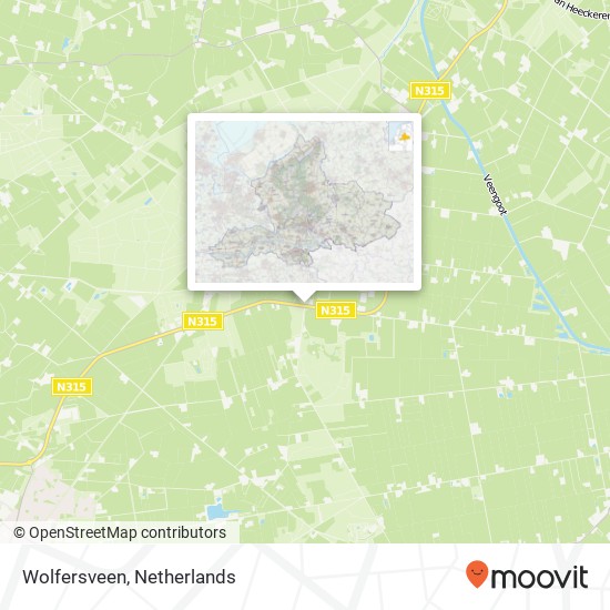 Wolfersveen kaart