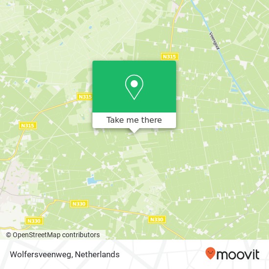 Wolfersveenweg kaart