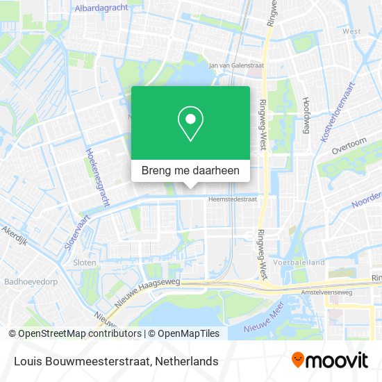 Louis Bouwmeesterstraat kaart