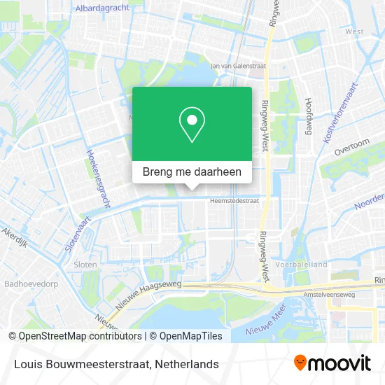 Louis Bouwmeesterstraat kaart