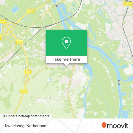 Kweekweg kaart