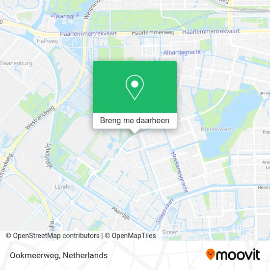 Ookmeerweg kaart
