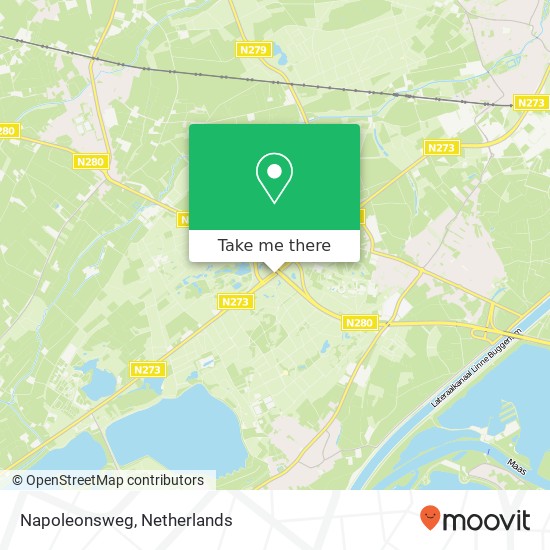 Napoleonsweg kaart