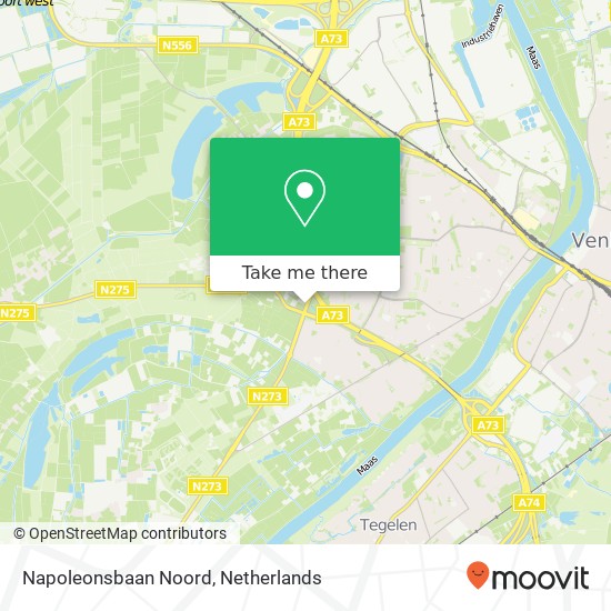 Napoleonsbaan Noord kaart