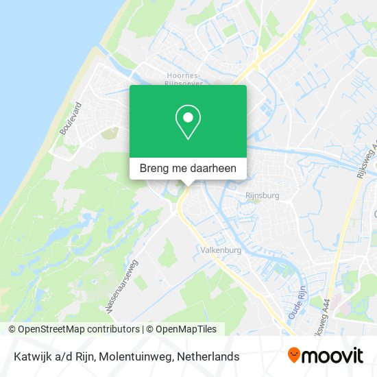 Katwijk a/d Rijn, Molentuinweg kaart