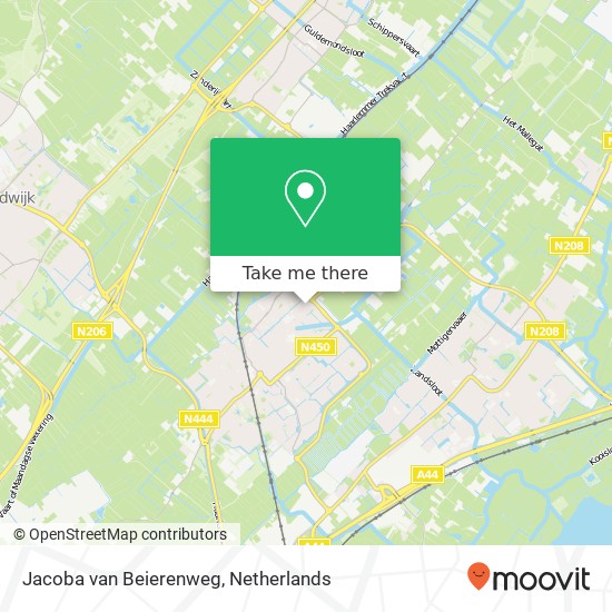 Jacoba van Beierenweg kaart