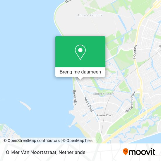 Olivier Van Noortstraat kaart