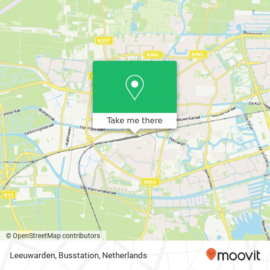Leeuwarden, Busstation kaart