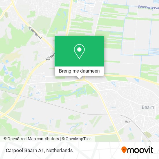 Carpool Baarn A1 kaart