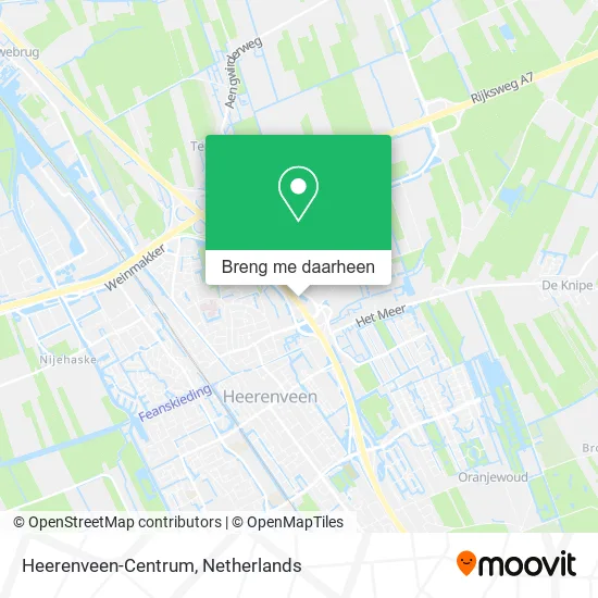 Heerenveen-Centrum kaart