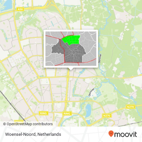 Woensel-Noord kaart