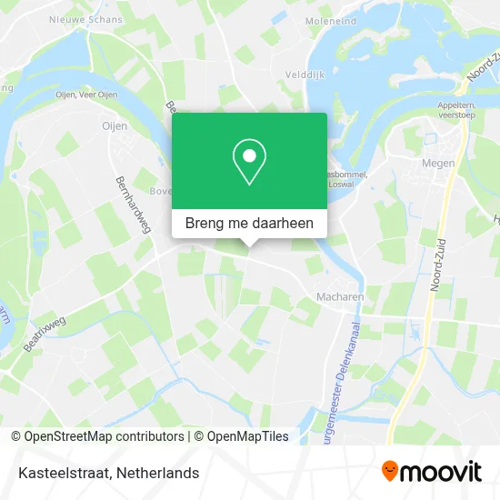 Kasteelstraat kaart