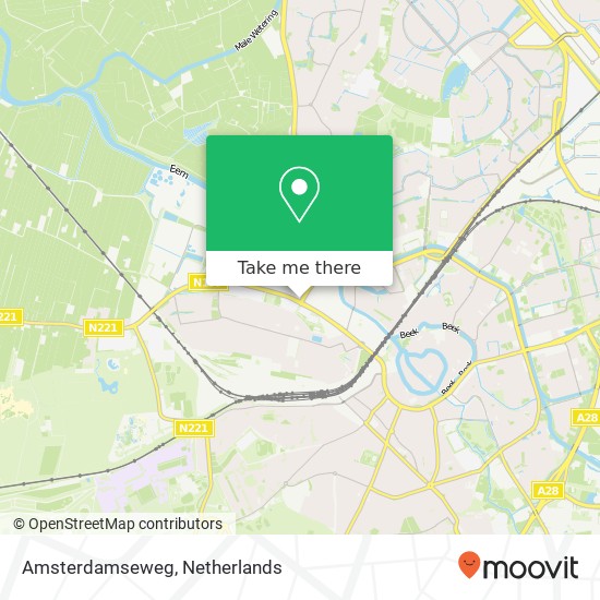 Amsterdamseweg kaart