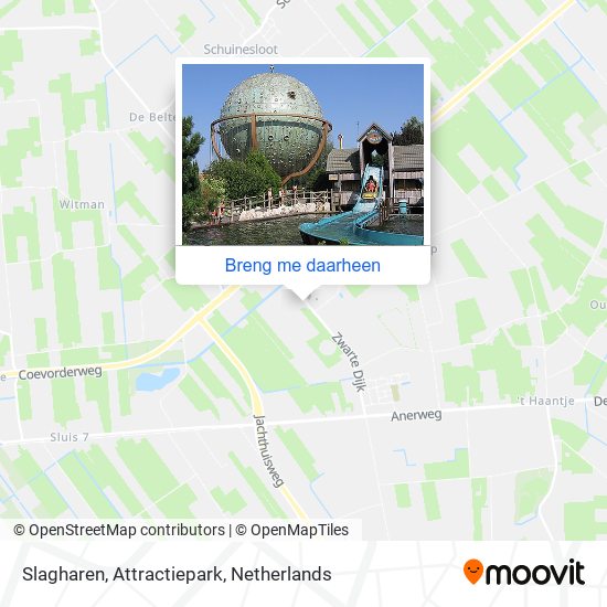 Slagharen, Attractiepark kaart