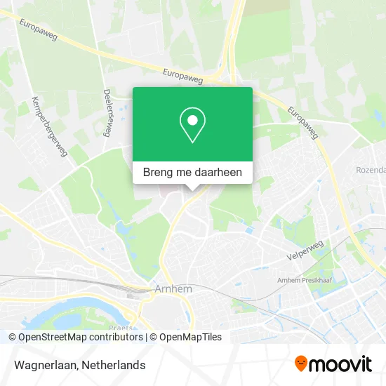 Wagnerlaan kaart