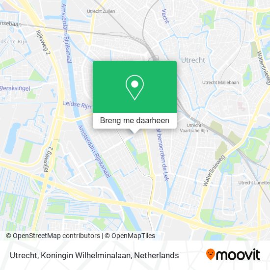 Utrecht, Koningin Wilhelminalaan kaart