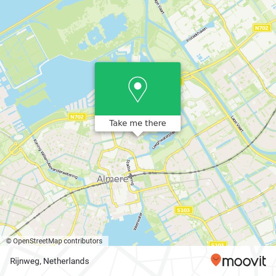 Rijnweg kaart